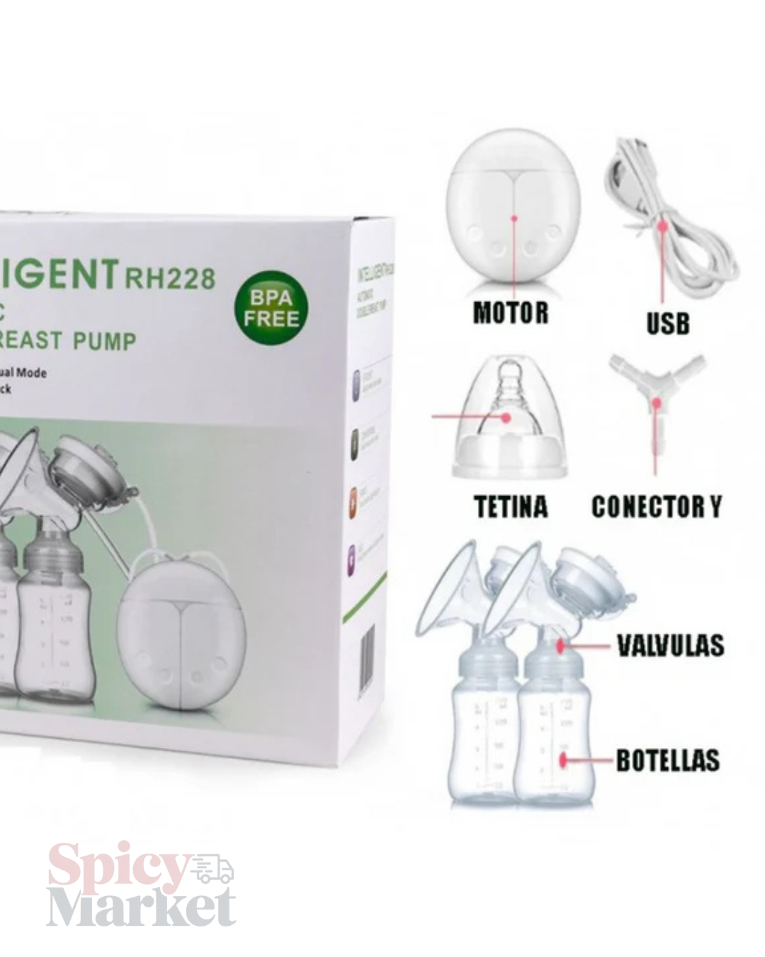 EXTRACTOR DE LECHE MATERNA DOBLE ELECTRICO