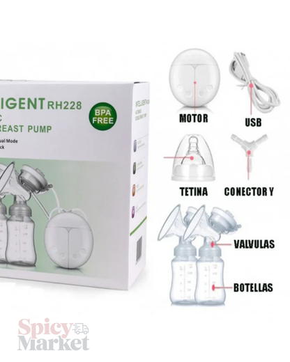 EXTRACTOR DE LECHE MATERNA DOBLE ELECTRICO